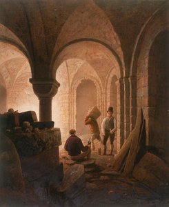 Cripta di St Mary-le-Bow, Londra, 1818 da Frederick Nash