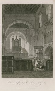 Interno della Chiesa di San Bartolomeo il Grande da Frederick Nash