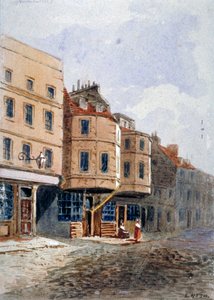 Veduta della Casa di Oliver Cromwell, Clements Lane, Westminster, Londra da Frederick Nash
