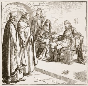 Dunstan, Edwy ed Elgiva, illustrazione da 