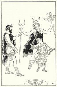 Mercurio portò via Proserpina dal palazzo di Plutone (litografia) da Frederick Richardson