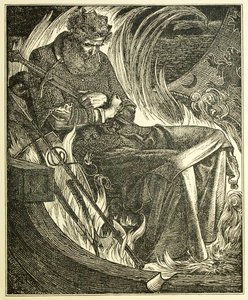 Morte del Re Warwulf da Frederick Sandys
