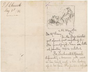 Studio dopo "Il monarca incantato" da Frederick Stuart Church