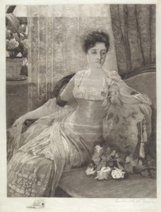 Senza titolo (Ragazza su un divano)