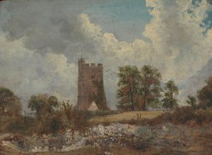Paesaggio con una chiesa da Frederick W. Watts