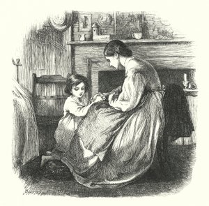 Un bambino in preghiera da Frederick Walker