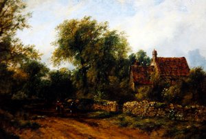 Paesaggio con figure, c.1840 da Frederick Waters Watts