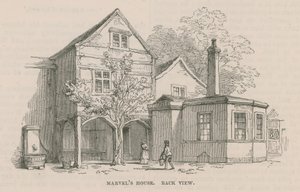 Casa di Andrew Marvel, Highgate da Frederick William Fairholt