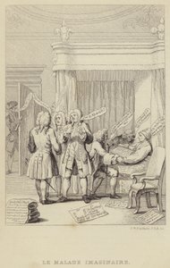 Le Malade Imaginaire: satira che raffigura l