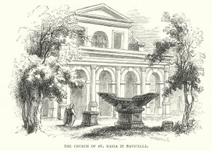 La chiesa di Santa Maria in Navicella (incisione)