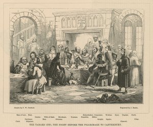 Il Tabard Inn, la notte prima del pellegrinaggio a Canterbury
