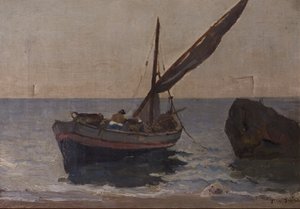 Barche sulla Riva, inizio XX secolo da Frederick William Jackson