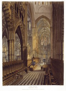 Il Coro, tavola 7 da Westminster Abbey, inciso da J. Bluck, pub. da Rudolph Ackermann, 1811 da Frederick after Mackenzie