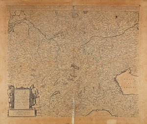 Europa centro-settentrionale e Italia settentrionale, mappa di Frederik de Wit, incisione su rame