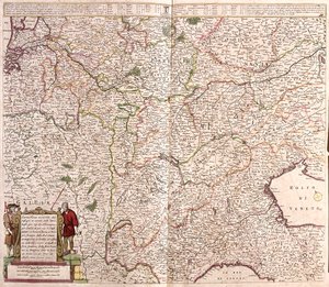 Francia orientale, Belgio, Svizzera, Germania occidentale, Italia settentrionale da Frederick de Wit