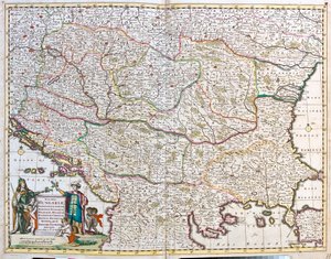 Ungheria, Bosnia-Erzegovina, Croazia, Serbia, Bulgaria, Romania, Montenegro, Albania, Repubblica di Macedonia, Grecia settentrionale. da Frederick de Wit