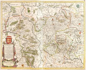 Mappa del Ducato di Brunswick (Germania) da Frederick de Wit
