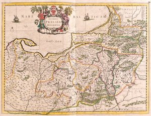 Mappa del Regno di Prussia (Germania)
