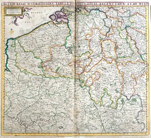 Mappa del Regno dei Paesi Bassi da Frederick de Wit