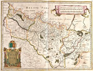 Mappa della Provincia di Piccardia (Francia)