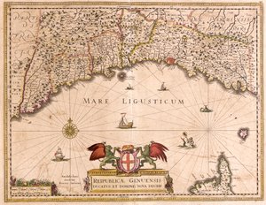 Mappa della Repubblica di Genova da Frederick de Wit