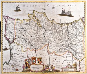 Mappa dei regni di Portogallo e Algarve da Frederick de Wit