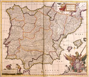 Spagna e Portogallo da Frederick de Wit