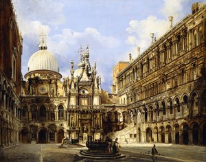 Il Cortile del Palazzo Ducale, Venezia, 1841