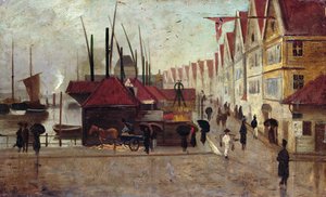 Il molo a Bergen da Frederik Collett