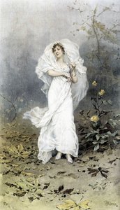 Donna in una foresta - allegoria dell