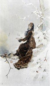 Donna nella neve: allegoria dell
