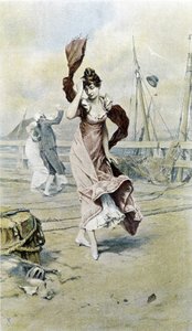 Donna sulla spiaggia - allegoria dell