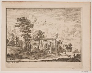 Un edificio monastico in un villaggio italiano da Frederik Laub