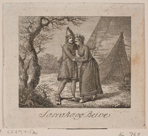 Vignetta per gli scritti raccolti di P. F. Suhn da Frederik Ludvig  Bradt