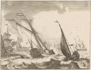 Navi in mare da Frederik Ottens
