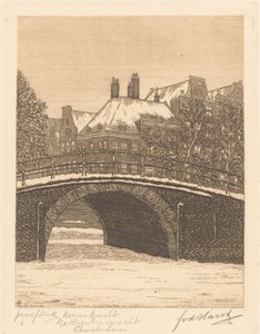 Herengracht presso il Reguliersgracht, Amsterdam da Frederik van der Harst (signed by artist)