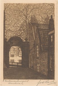Oudemanhuispoort ad Amsterdam da Frederik van der Harst (signed by artist)