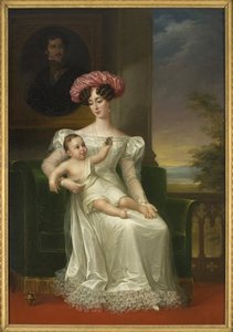Ritratto di Giuseppina di Leuchtenberg, Regina di Svezia e Norvegia da Fredric Westin