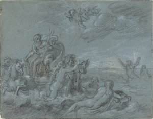 Il trionfo di Nettuno da French 18th Century