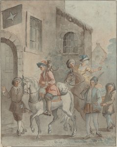 Arrivo a una Locanda da French 18th Century after Jean Baptiste Oudry