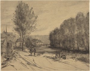 Un Paesaggio con un Fiume