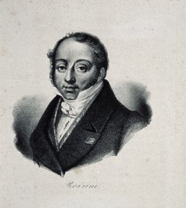 Ritratto del compositore Gioachino Antonio Rossini 1792-1868 da French Master