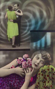 Una giovane donna sogna di ballare con un uomo