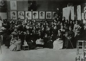 Académie Julian, Parigi, gruppo di studenti d