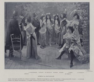 Attrici al Théâtre des Variétés, Parigi, dopo una rappresentazione da French Photographer
