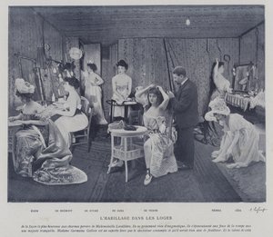 Attrici nei camerini del Theatre des Varietes, Parigi da French Photographer