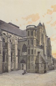 Aigueperse, chiesa, facciata sud da French Photographer
