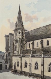 Auxerre, Chiesa di Saint-Eusebe, Facciata laterale N da French Photographer
