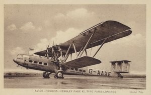 Avion Hengist Hendley Page 42, Tipo Parigi-Londra da French Photographer