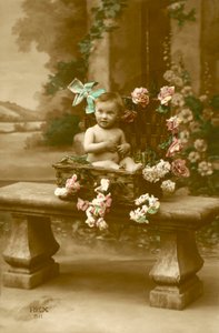 Bambino nel cesto